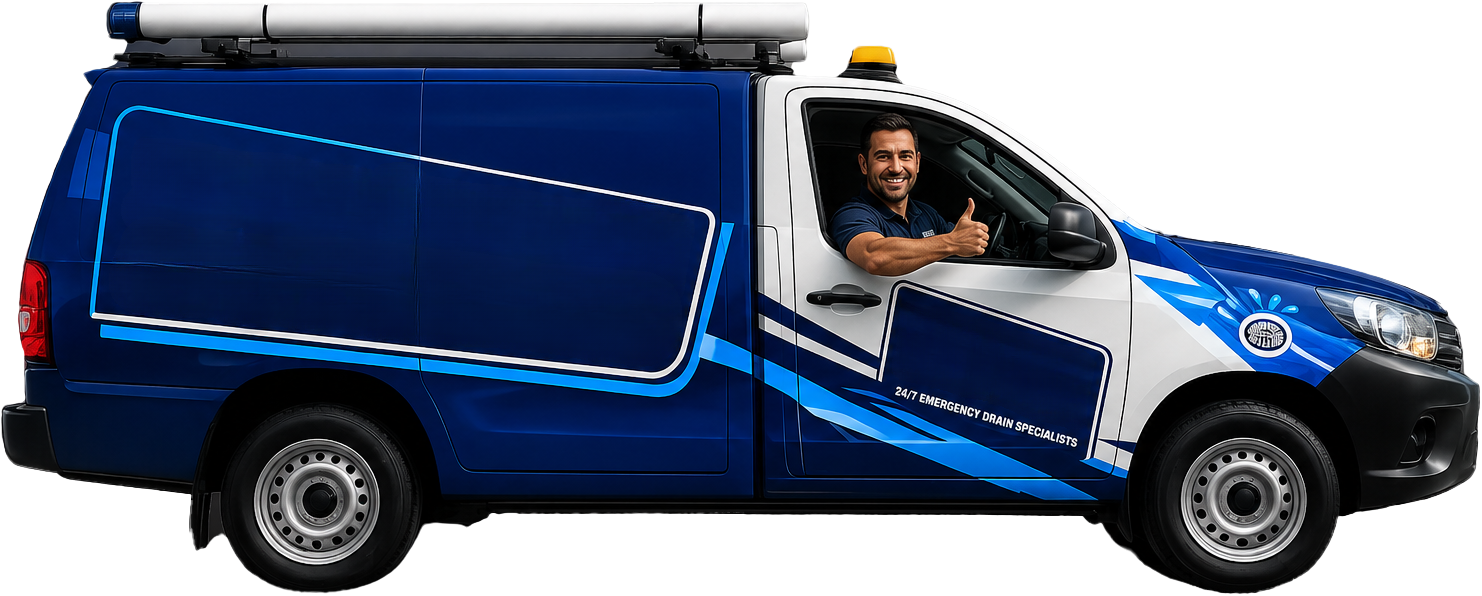 Balmain Blocked Drains service van