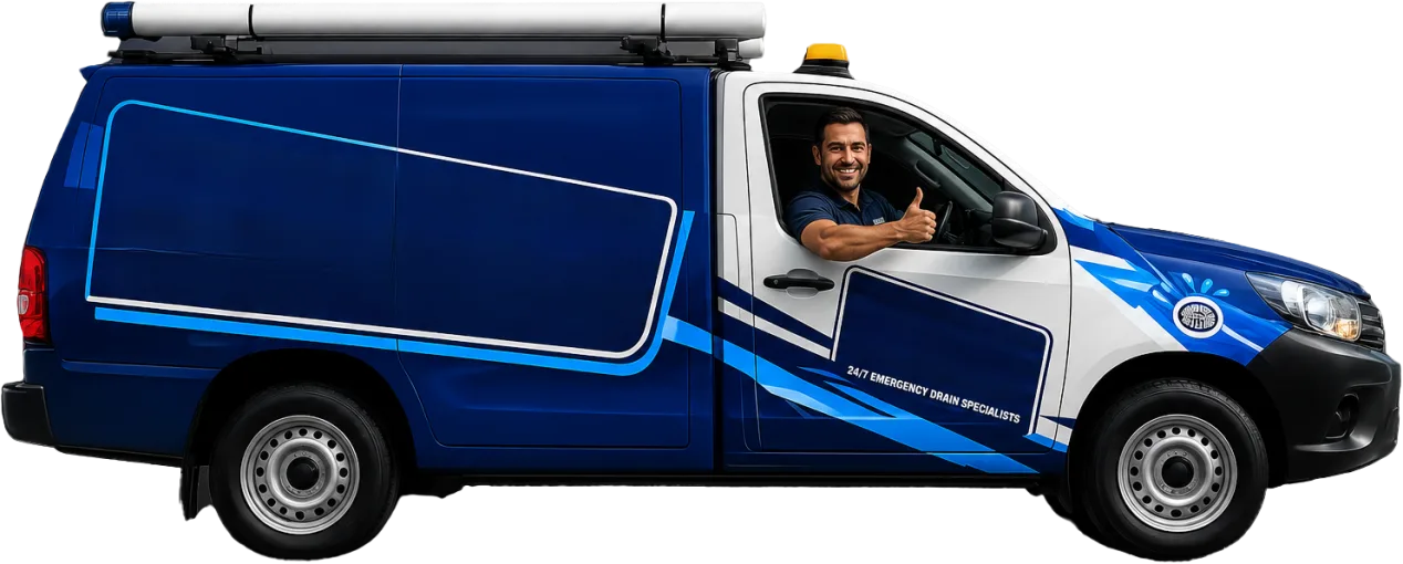 Balmain Blocked Drains service van